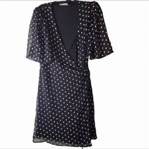 Alice + Olivia Black and White Polka Dot Dress